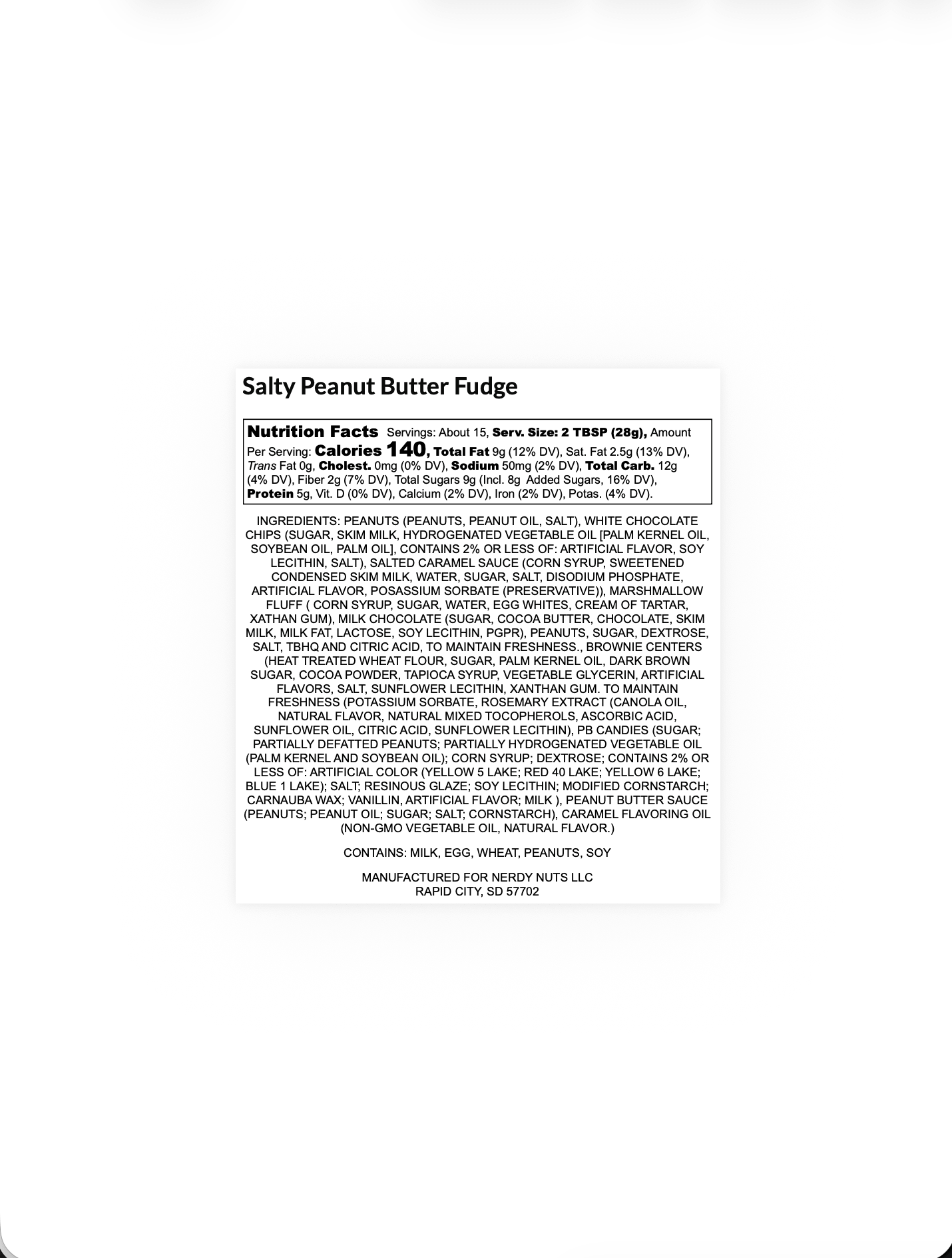 Salty Peanut Butter Fudge Peanut Butter Treat