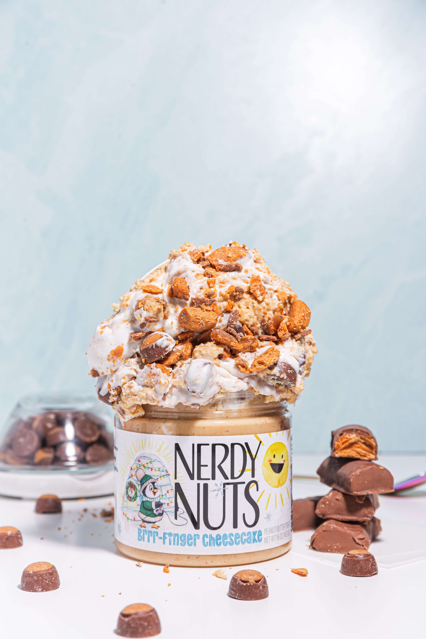 Brrr-Finger Cheesecake Peanut Butter Treat