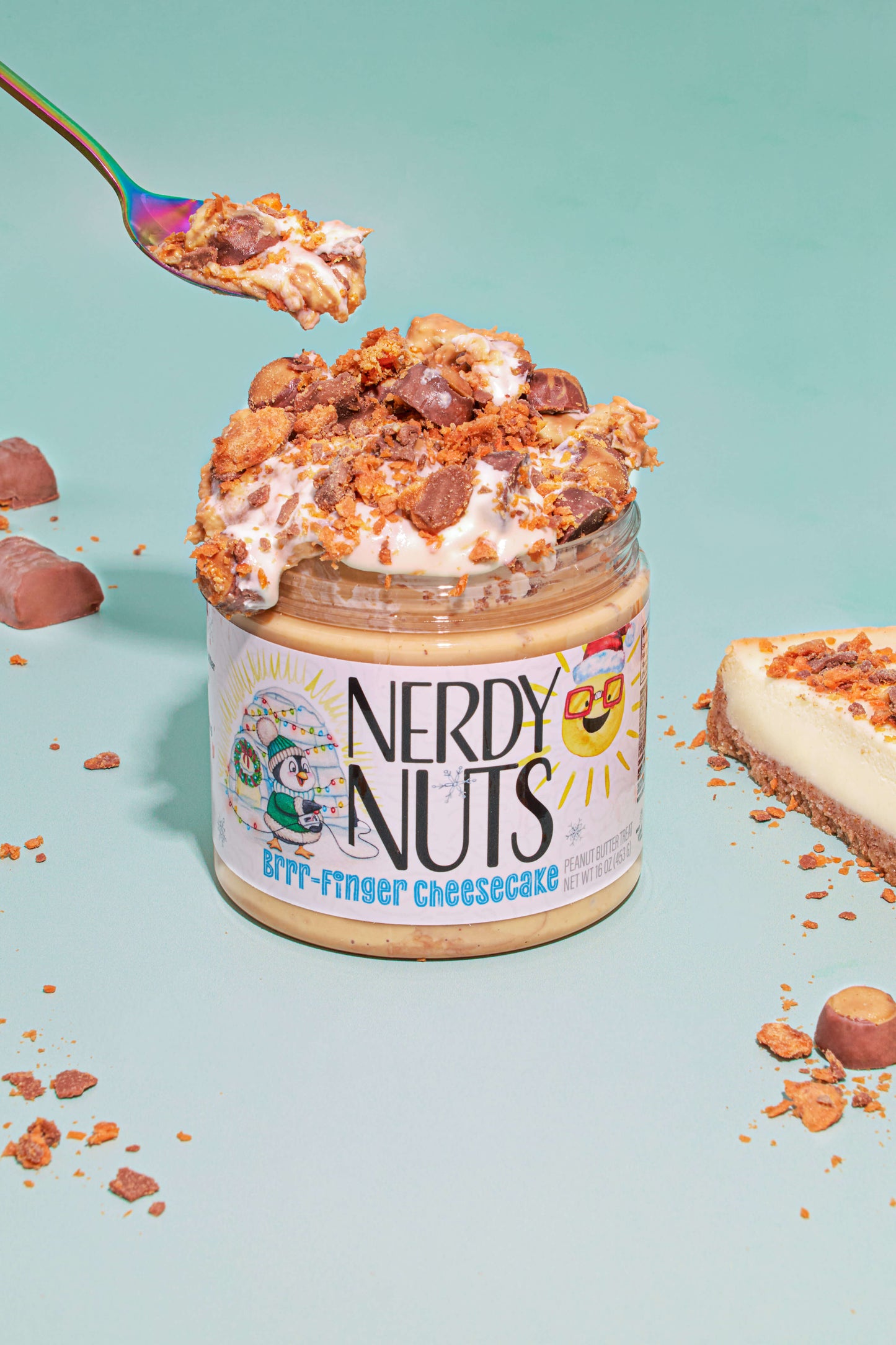Brrr-Finger Cheesecake Peanut Butter Treat