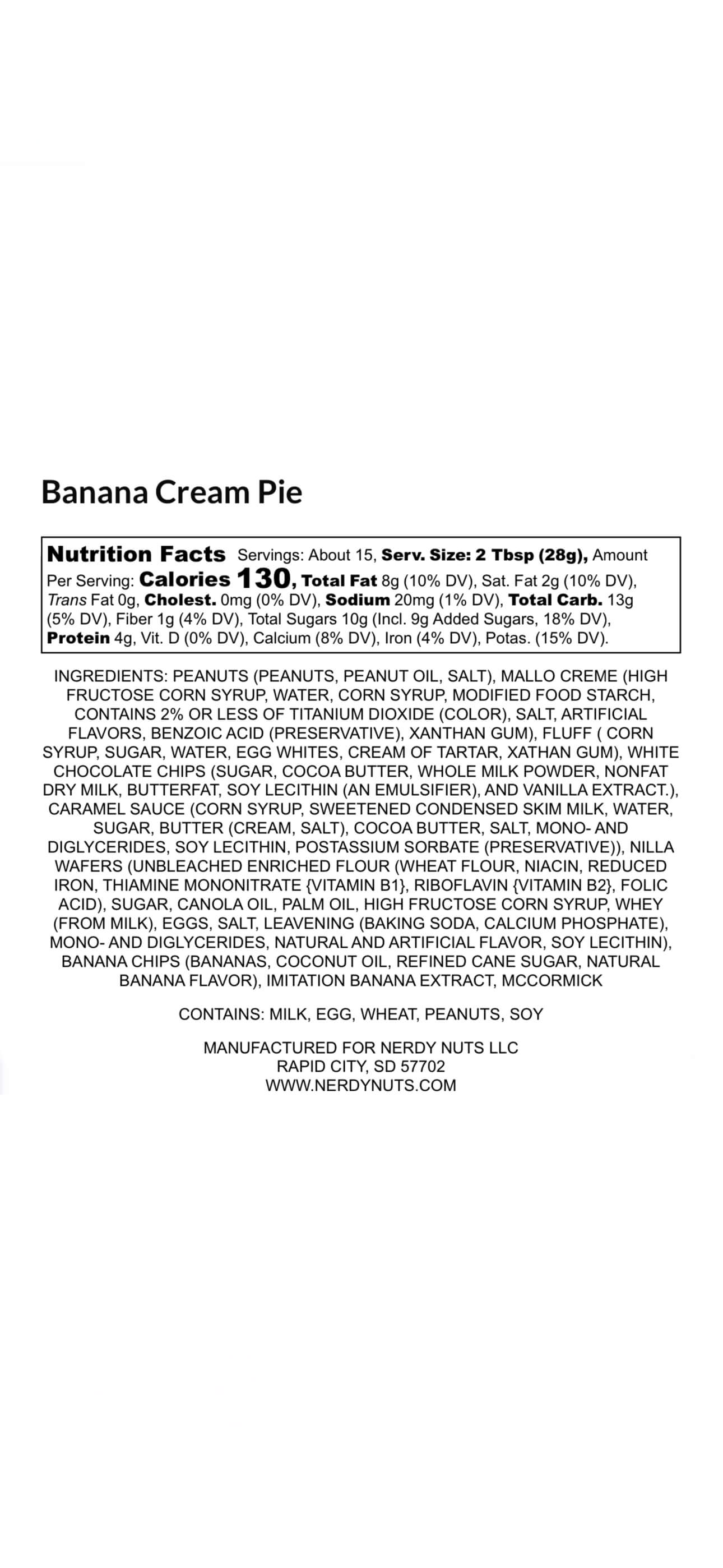 Banana Cream Pie Peanut Butter Treat