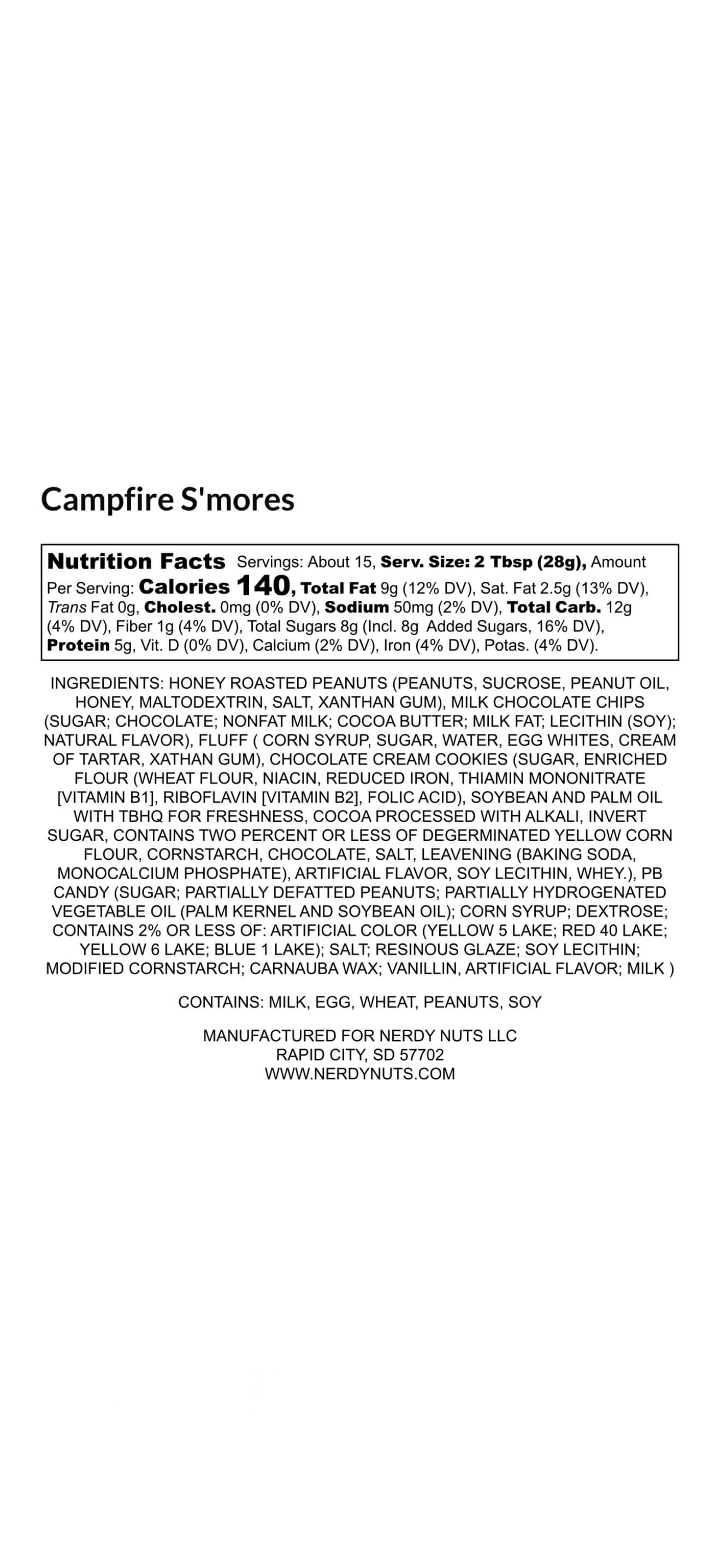 Campfire S'mores Peanut Butter Treat