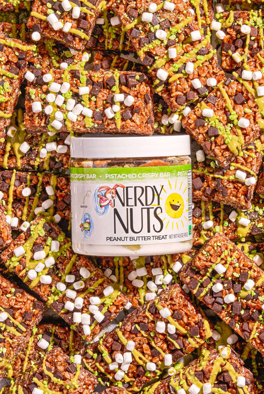 Pistachio Crispy Bar Peanut Butter Treat