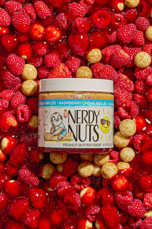 Raspberry Creme Brulee Peanut Butter Treat