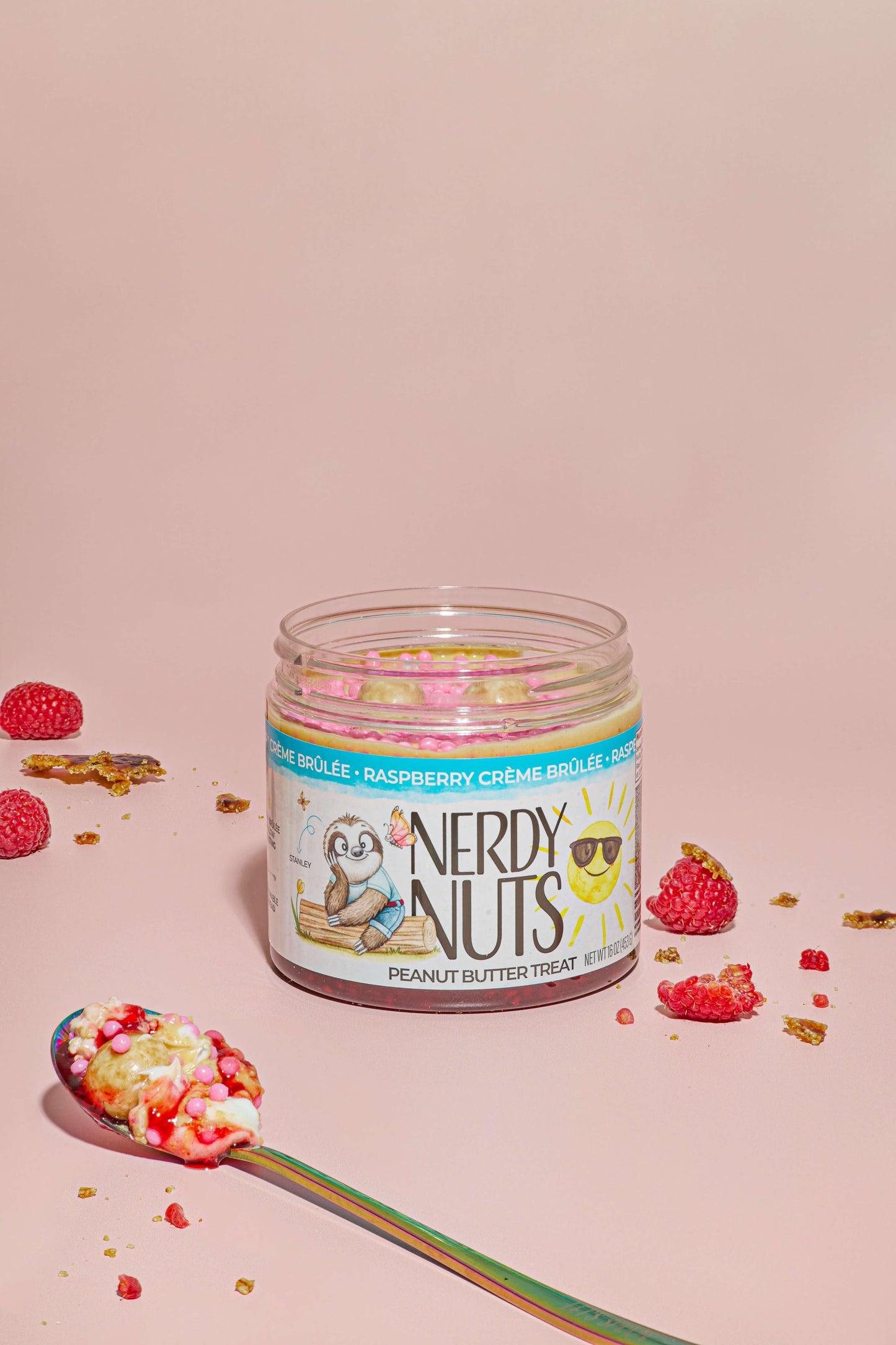 Raspberry Creme Brulee Peanut Butter Treat